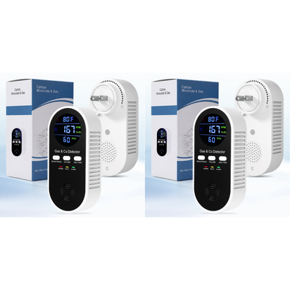 5-in-1 Upgraded CO & Gas Detector with Adjustable Brightness & Volume