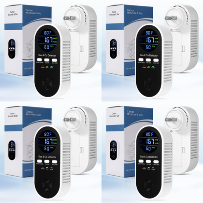 5-in-1 Upgraded CO & Gas Detector with Adjustable Brightness & Volume
