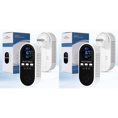 5-in-1 Upgraded CO & Gas Detector with Adjustable Brightness & Volume