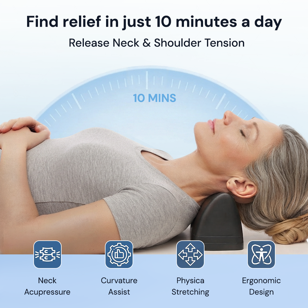 Posture Release Pillow Reduces Dowager's Hump & Neck Naturally