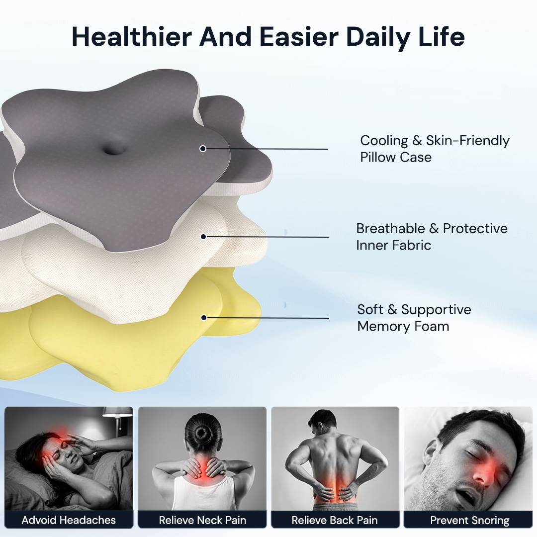 Premium Ergonomic Support Neck Pillow