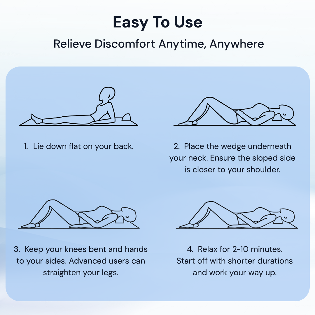 Posture Release Pillow Reduces Dowager's Hump & Neck Naturally