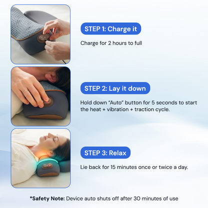 Original 3-in-1 Therapy Traction Massager Pillow