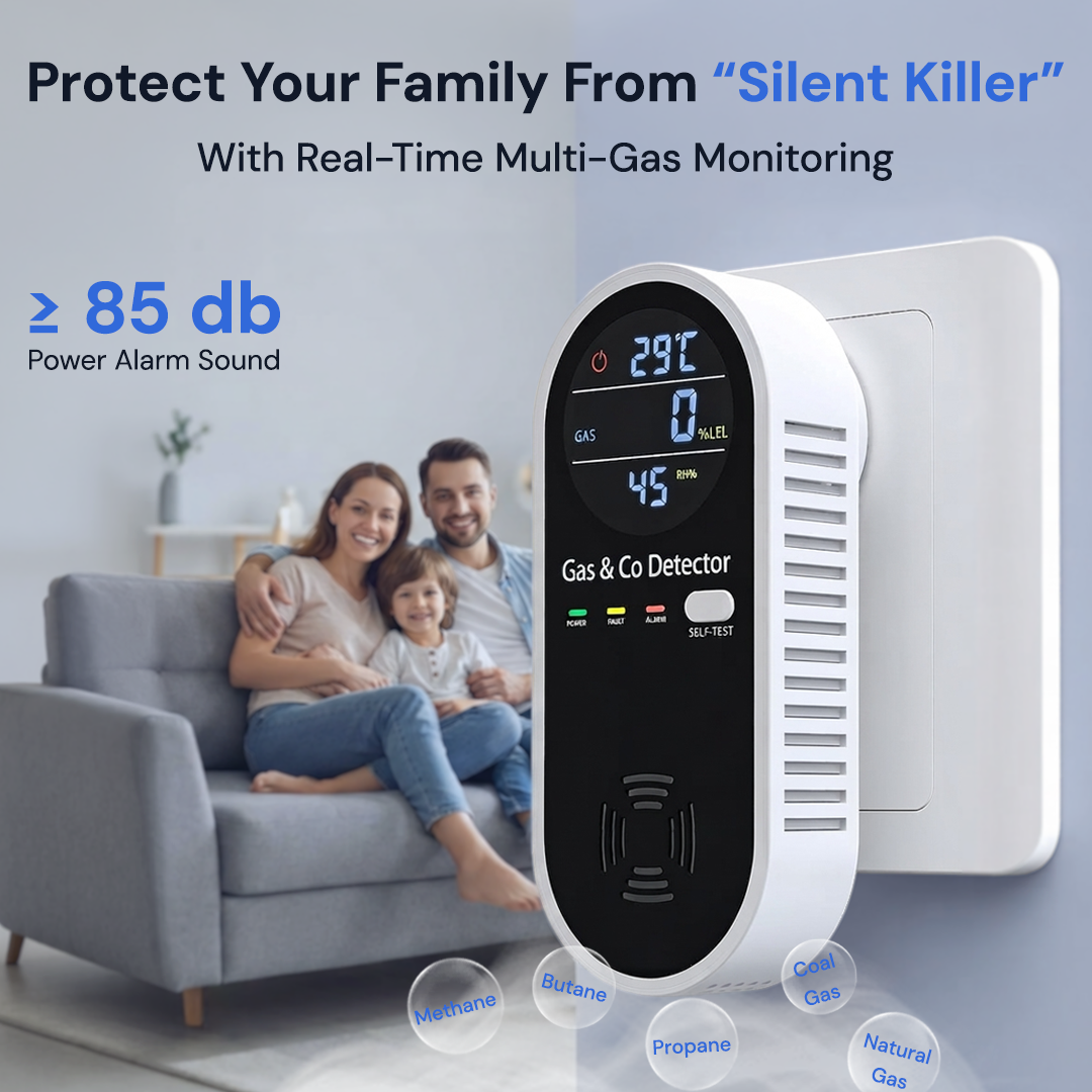 4-in-1 CO & Gas Detector
