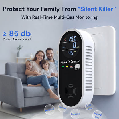4-in-1 CO & Gas Detector