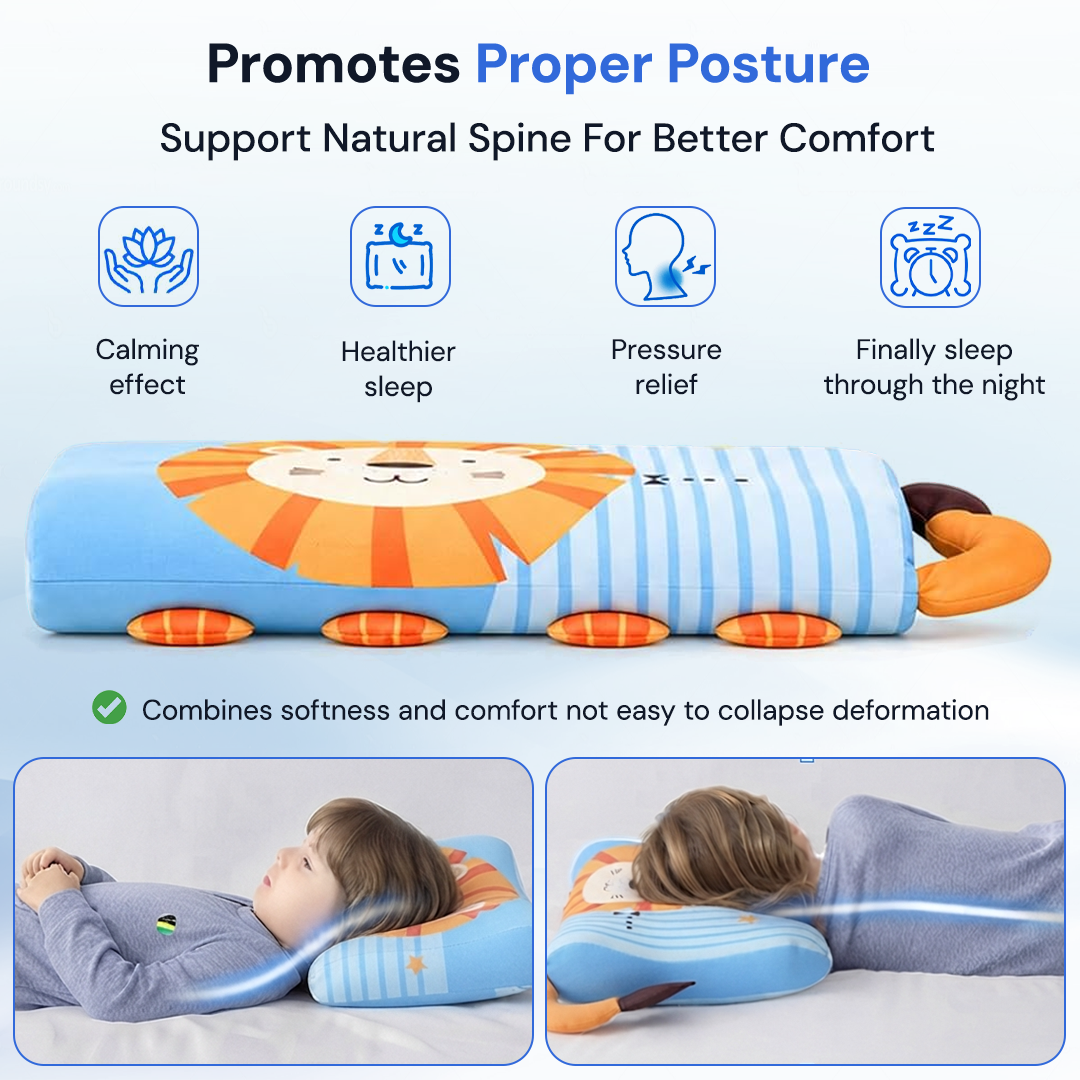 Calming Kids Pillow for Comfort Sleep