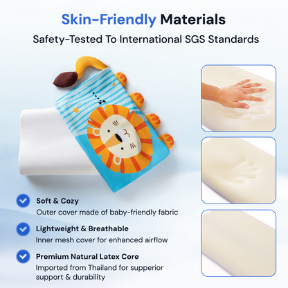 Calming Kids Pillow for Comfort Sleep