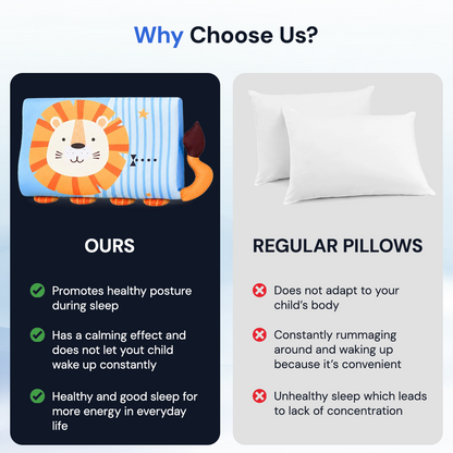 Calming Kids Pillow for Comfort Sleep